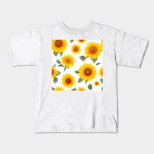 Sunflowers Pattern Kids T-Shirt